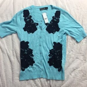 💎NEW YORK & COMPANY LIGHT BLUE SHORT CARDIGAN💎
